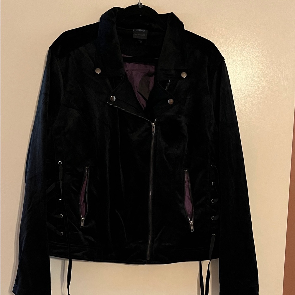 Disney Her Universe Maleficent Themed Velveteen Black Women's Jacket